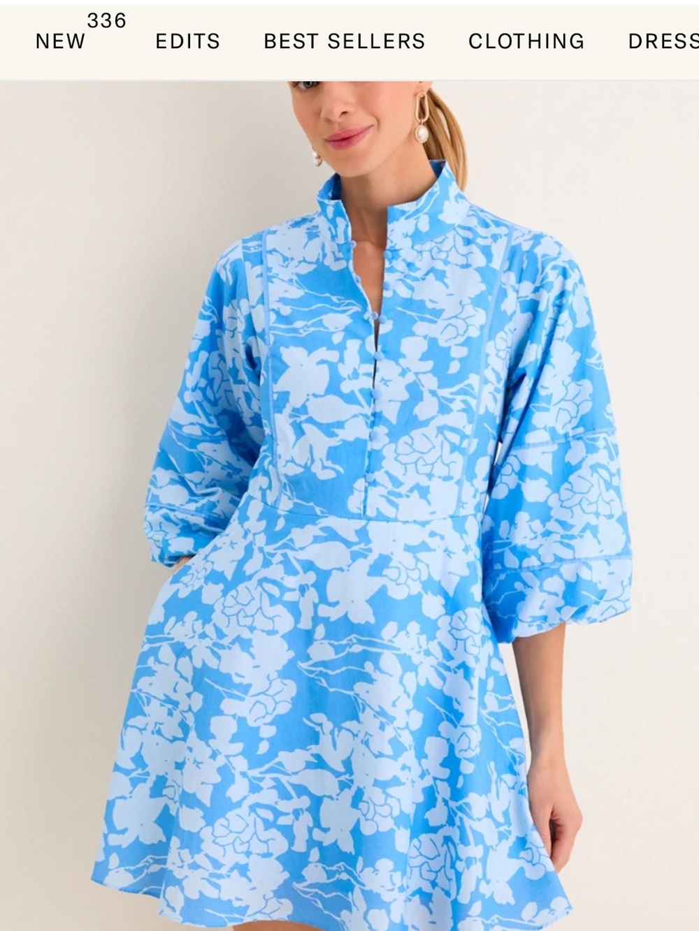 Tuckernuck Hyacinth House Morning Glory Floral Mini Hillsborough Dress - Picture 2 of 3